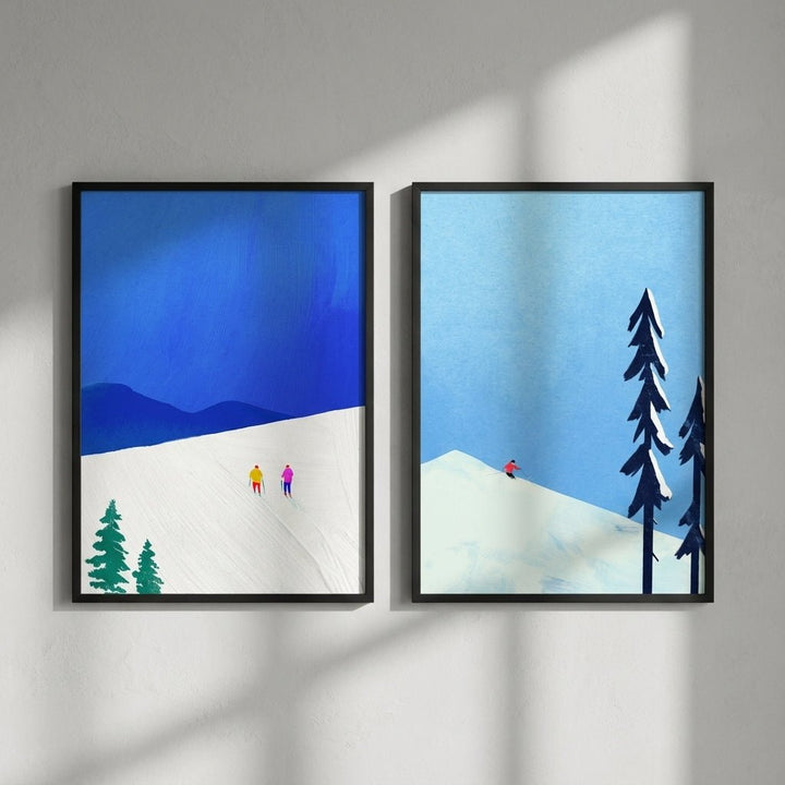 Snow Buddies Pair by Henry Rivers wall - art - picture - poster