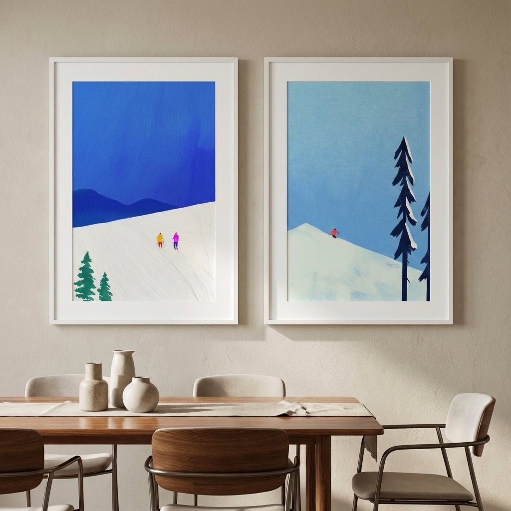 Snow Buddies Pair by Henry Rivers wall - art - picture - poster