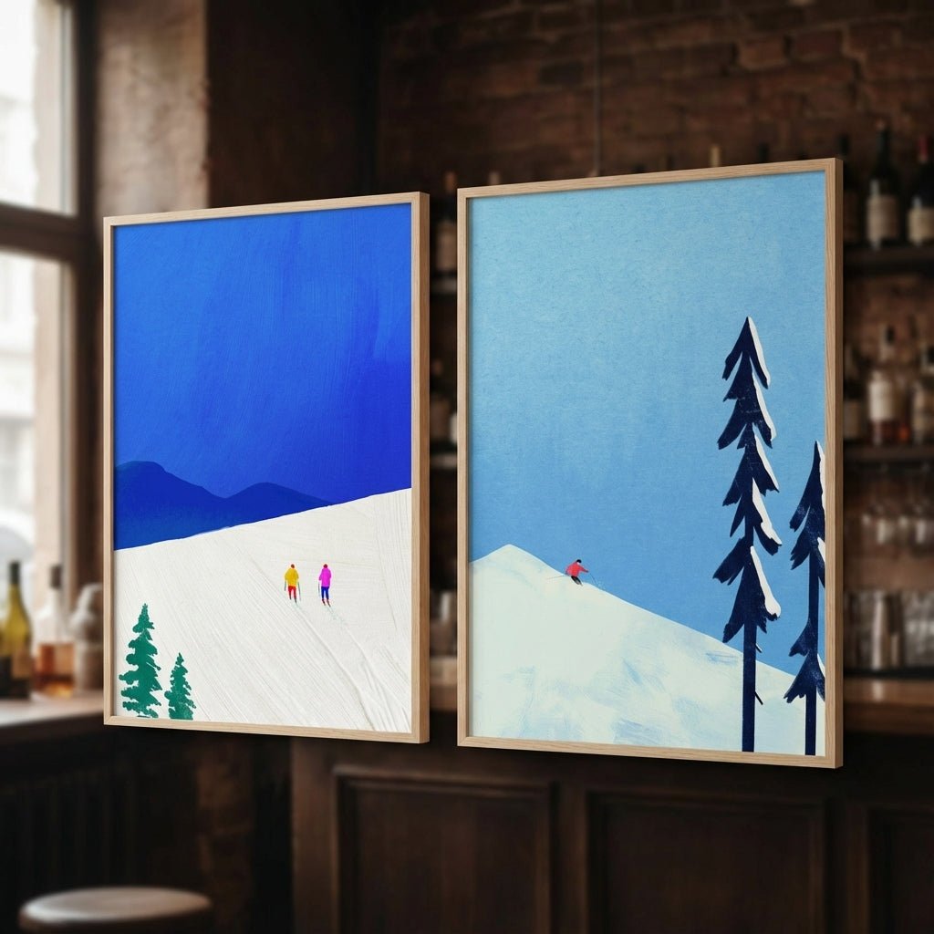 Snow Buddies Pair by Henry Rivers wall - art - picture - poster
