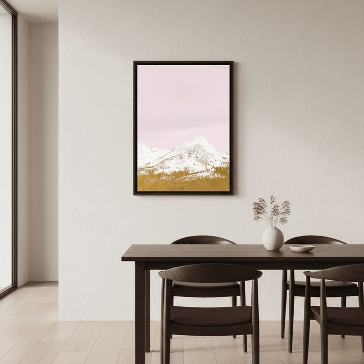 Snow - Capped Gold Mountains by Hope Bainbridge wall - art - picture - poster
