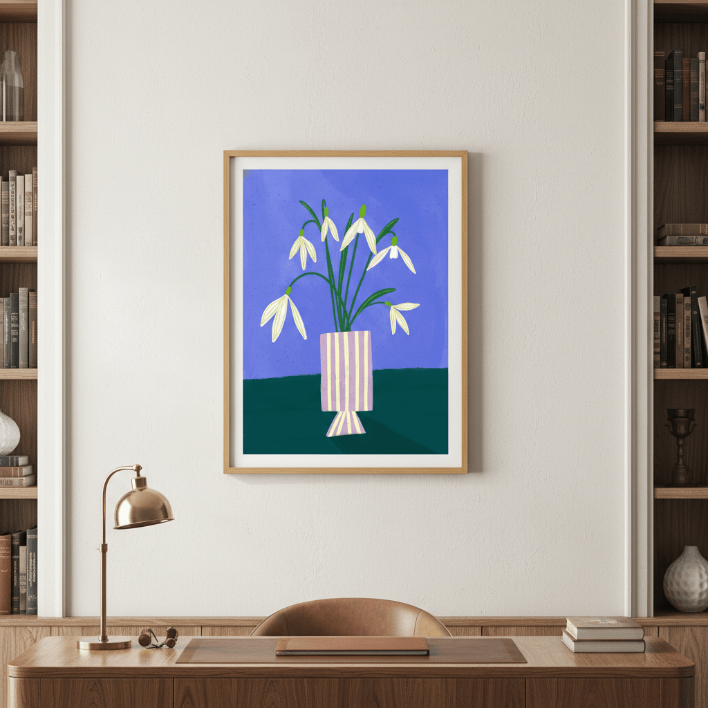 Snow Drops by Bea Muller wall - art - picture - poster