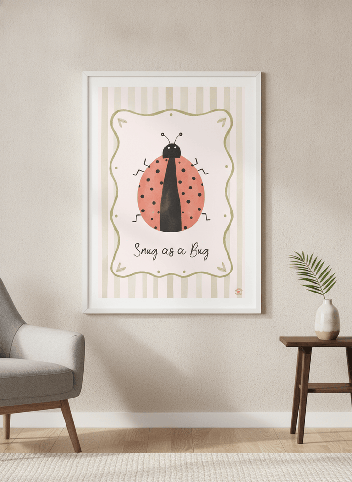 Modern wall art styled above a sofa in a neutral living room