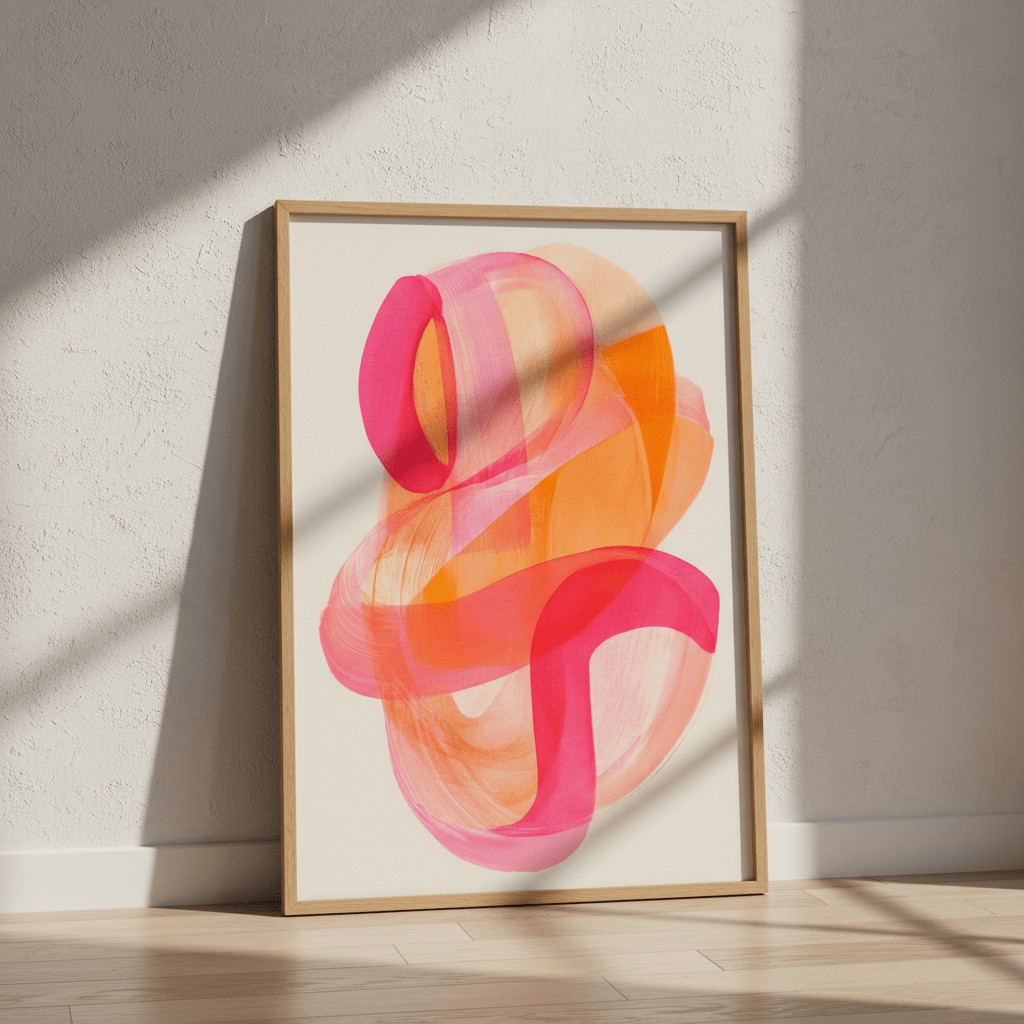 Soft Flux Abstract Wall Art wall - art - picture - poster