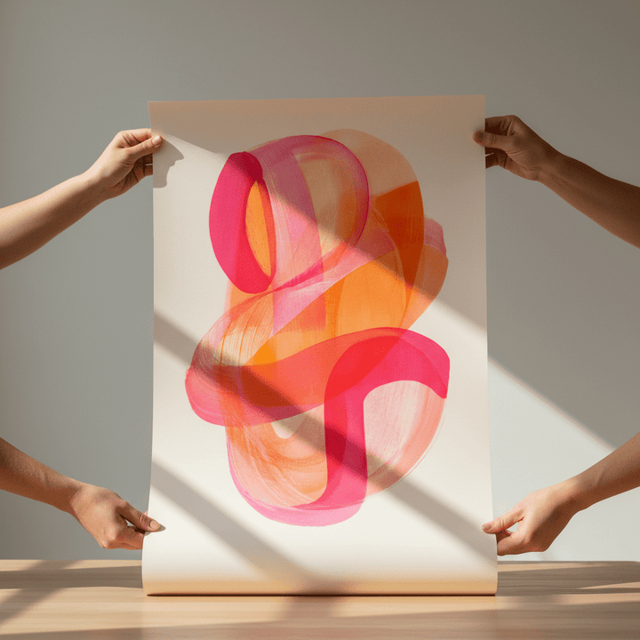 Soft Flux Abstract Wall Art wall - art - picture - poster