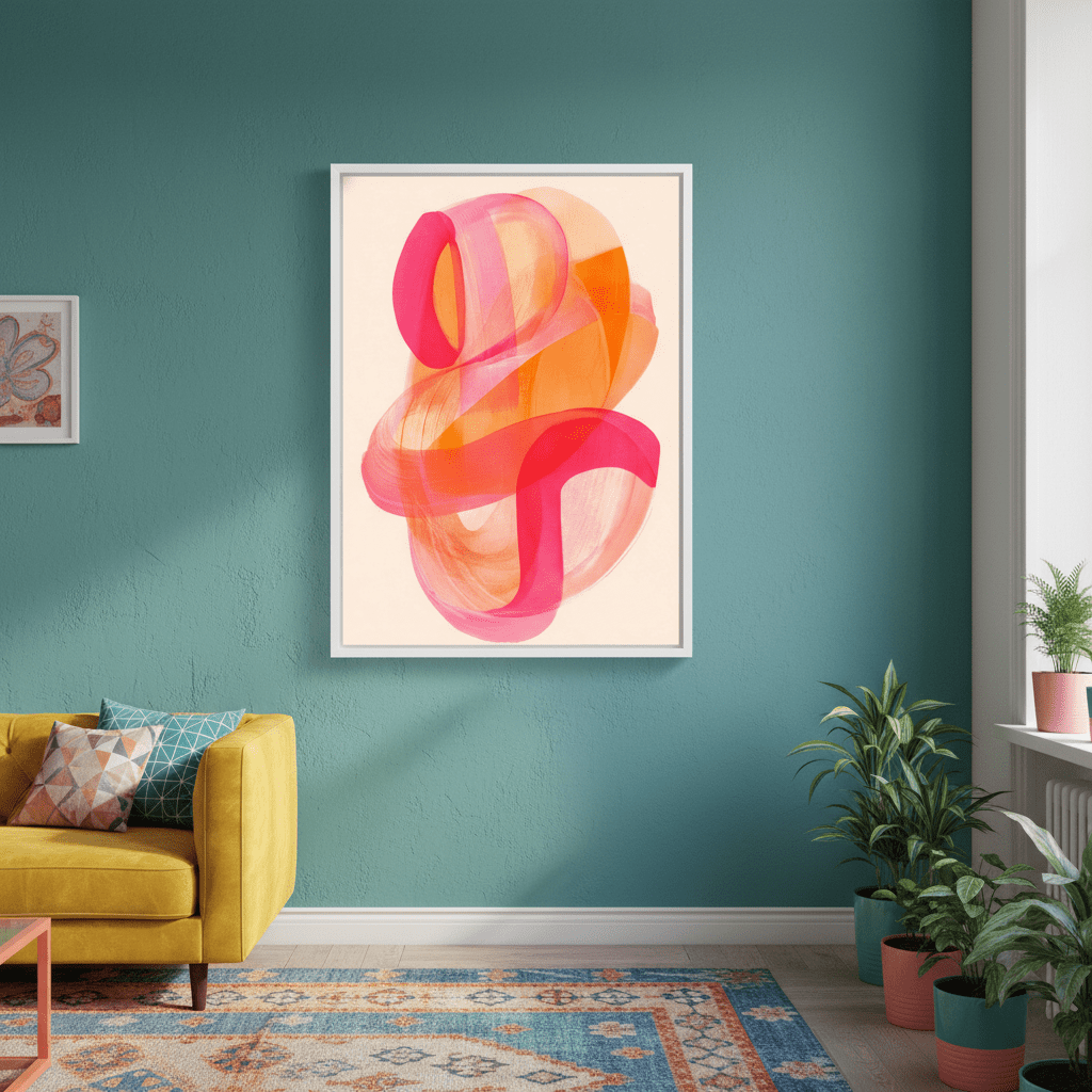 Soft Flux Abstract Wall Art wall - art - picture - poster