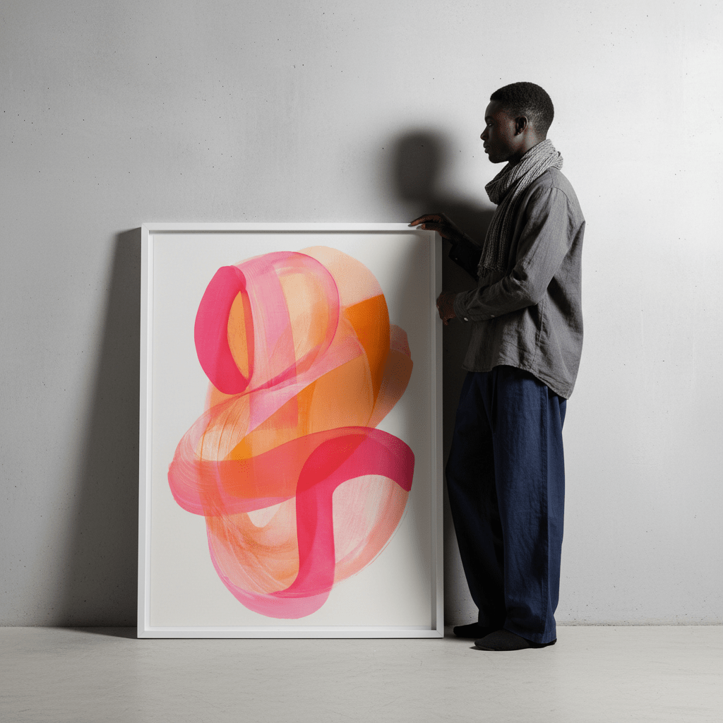 Soft Flux Abstract Wall Art wall - art - picture - poster