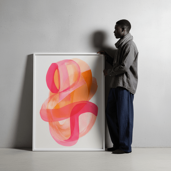 Soft Flux Abstract Wall Art wall - art - picture - poster