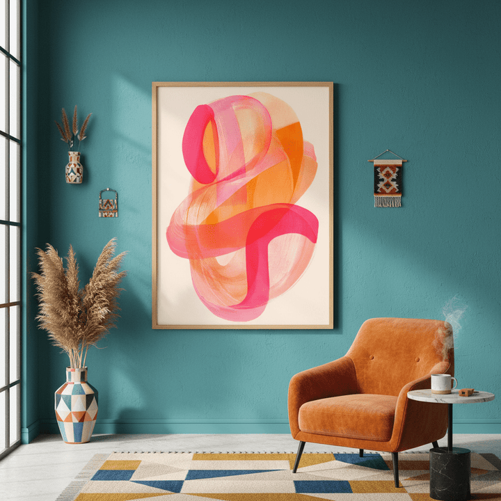 Soft Flux Abstract Wall Art wall - art - picture - poster