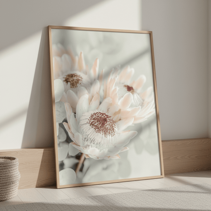 Soft Protea Bloom wall - art - picture - poster