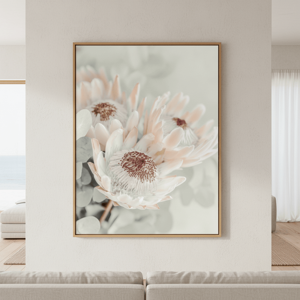 Soft Protea Bloom wall - art - picture - poster