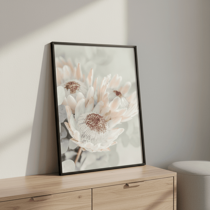 Soft Protea Bloom wall - art - picture - poster