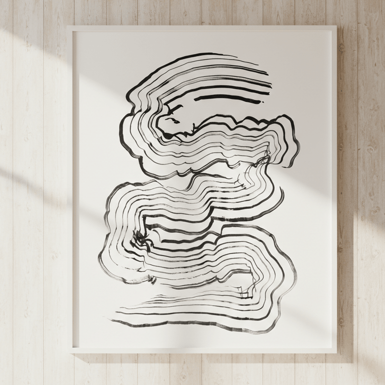 Softly Out of Line by Lucrecia Caporale wall - art - picture - poster