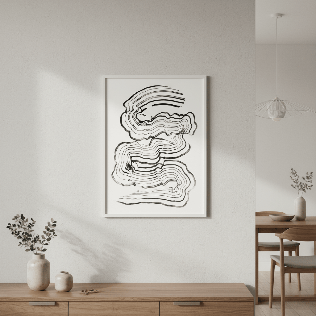 Softly Out of Line by Lucrecia Caporale wall - art - picture - poster