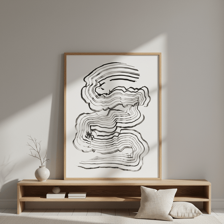 Softly Out of Line by Lucrecia Caporale wall - art - picture - poster