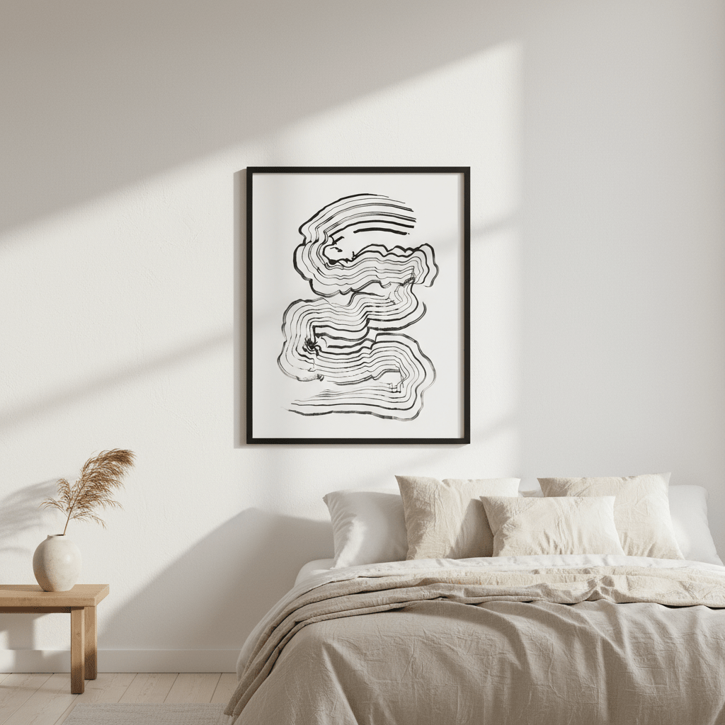 Softly Out of Line by Lucrecia Caporale wall - art - picture - poster
