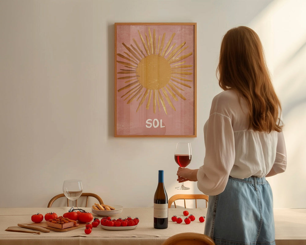 Sol Abstract Wall Art Print wall - art - picture - poster