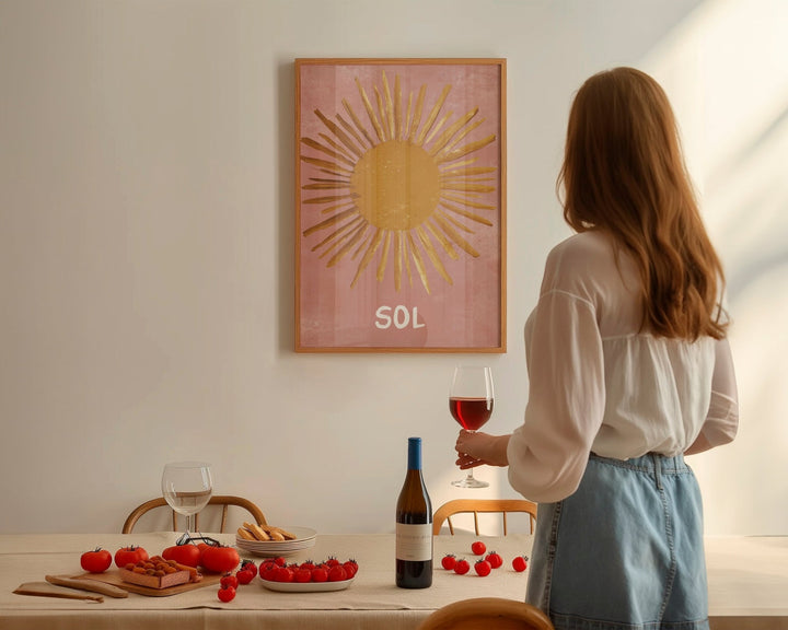 Sol Abstract Wall Art Print wall - art - picture - poster