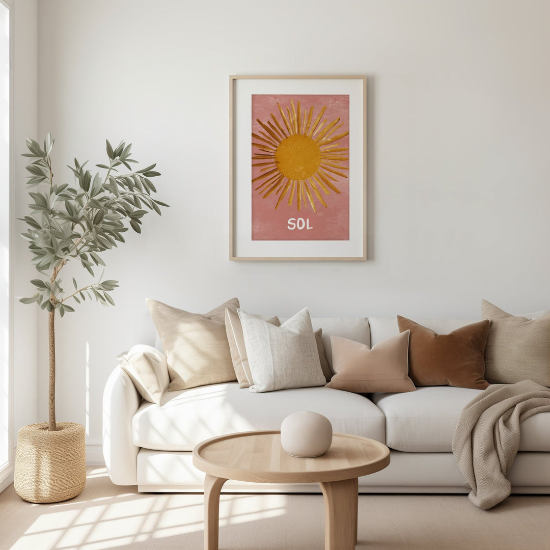 Sol Abstract Wall Art Print wall - art - picture - poster