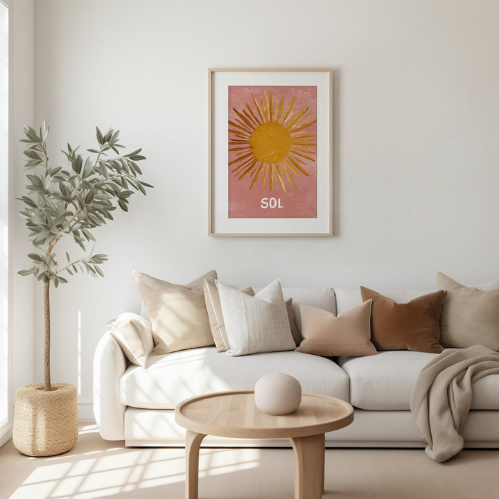 Sol Abstract Wall Art Print wall - art - picture - poster
