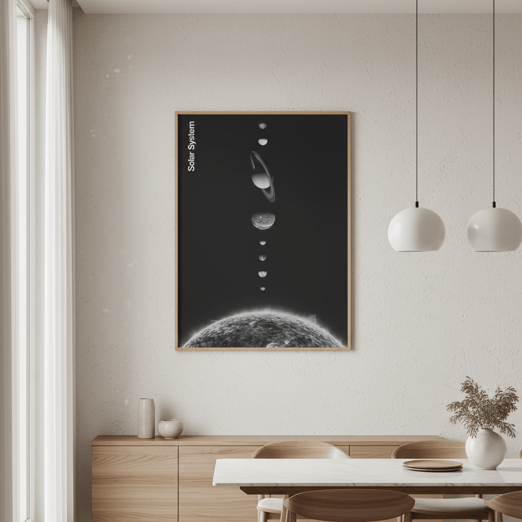 Solar System by Florent Bodart wall - art - picture - poster