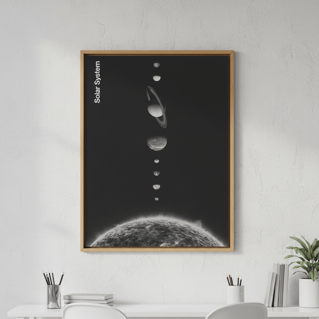 Solar System by Florent Bodart wall - art - picture - poster