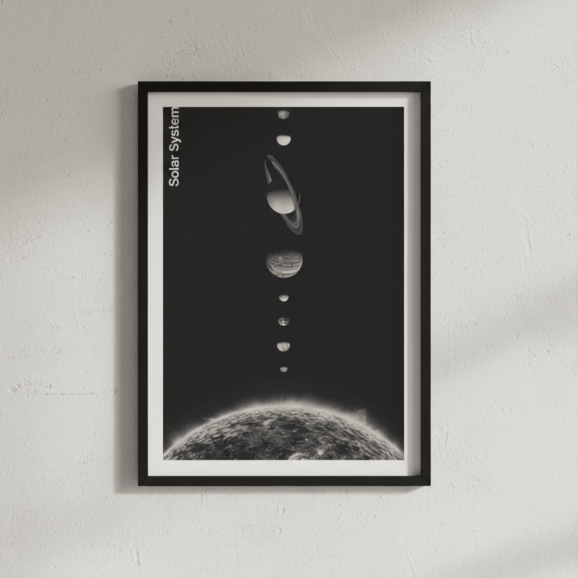 Solar System by Florent Bodart wall - art - picture - poster