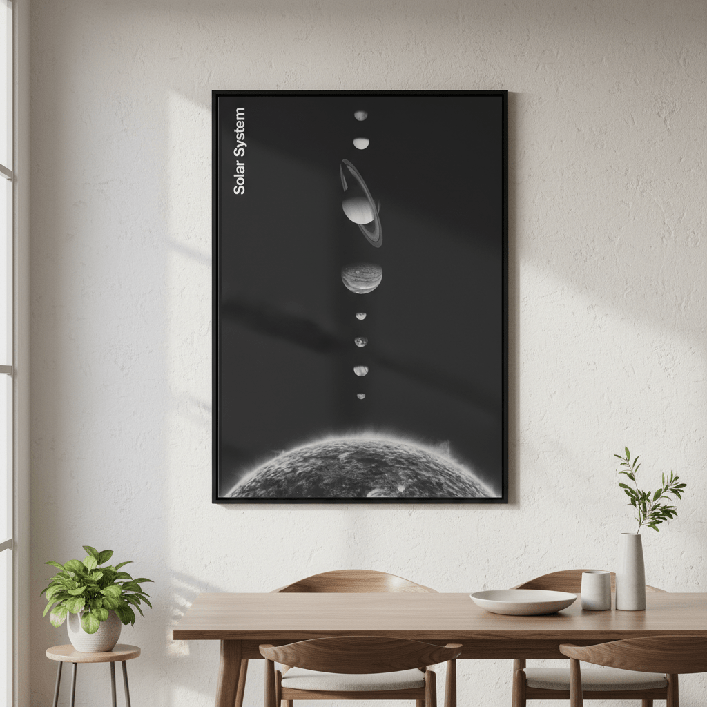 Solar System by Florent Bodart wall - art - picture - poster