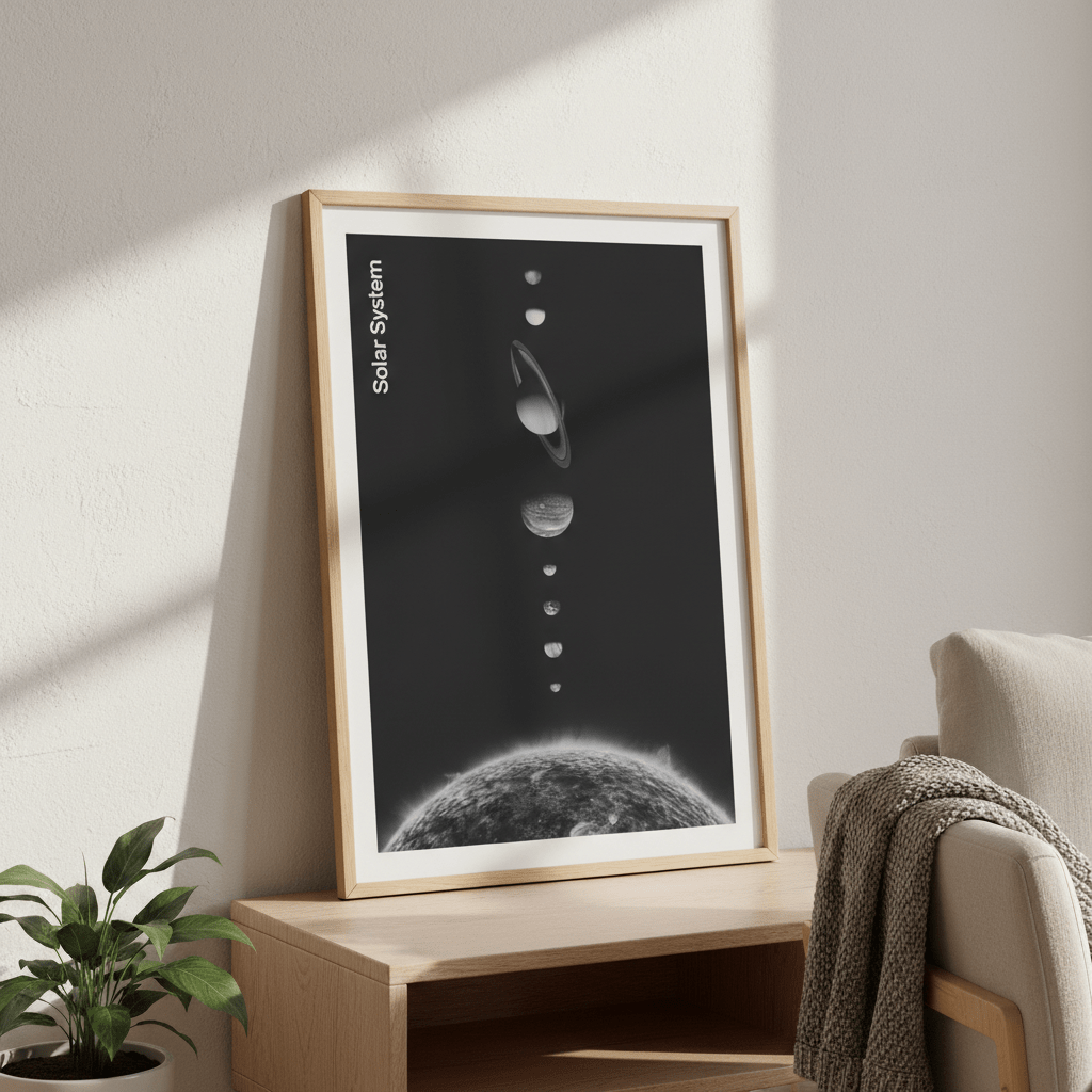 Solar System by Florent Bodart wall - art - picture - poster