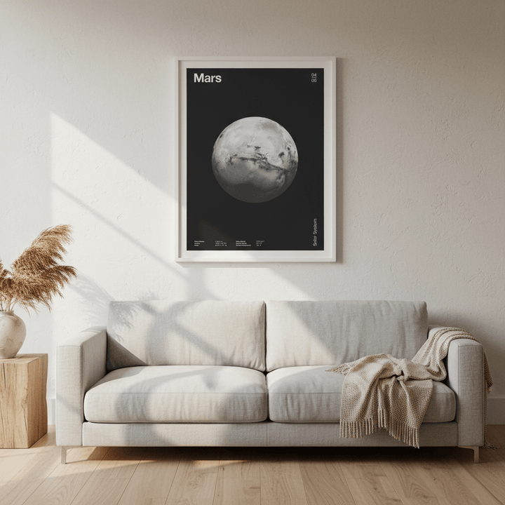 Solar System Mars by Florent Bodart wall - art - picture - poster