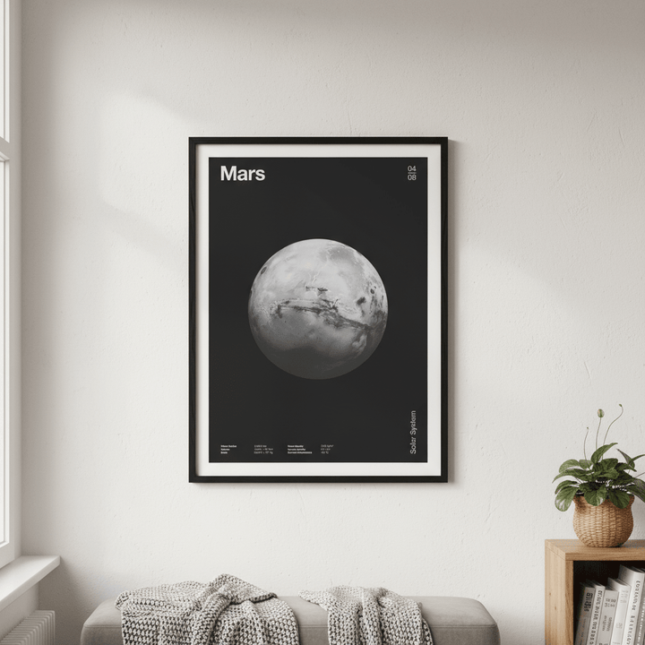 Solar System Mars by Florent Bodart wall - art - picture - poster