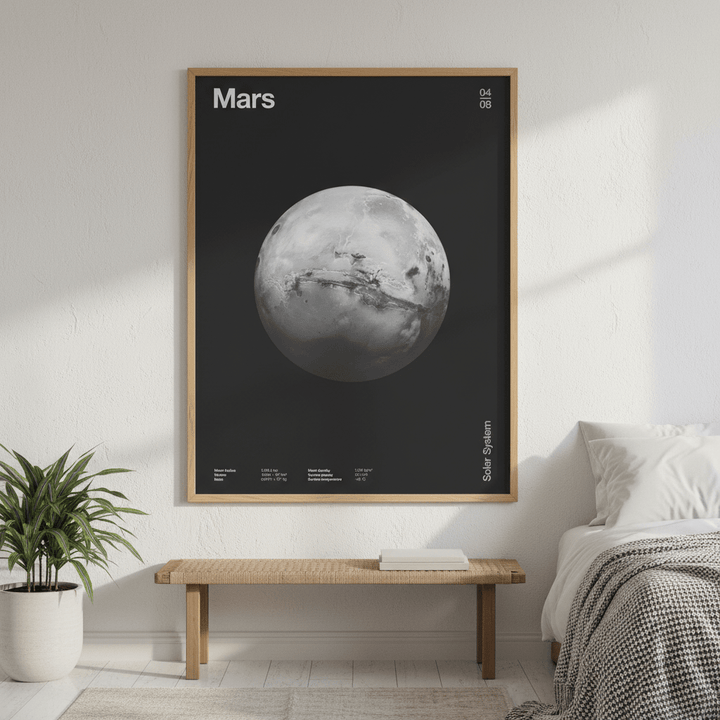 Solar System Mars by Florent Bodart wall - art - picture - poster
