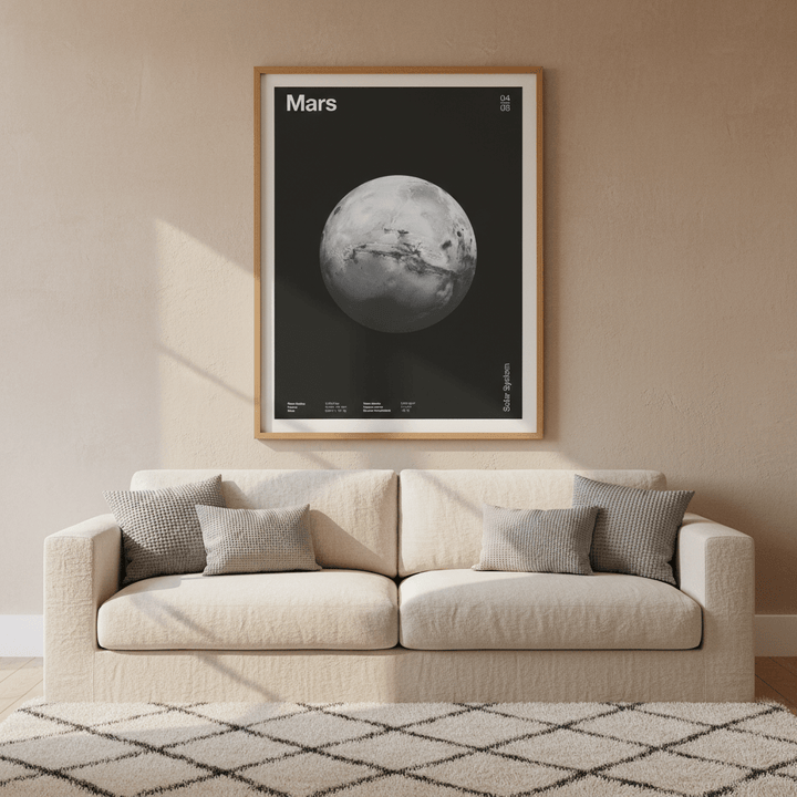 Solar System Mars by Florent Bodart wall - art - picture - poster