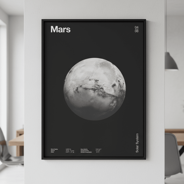 Solar System Mars by Florent Bodart wall - art - picture - poster
