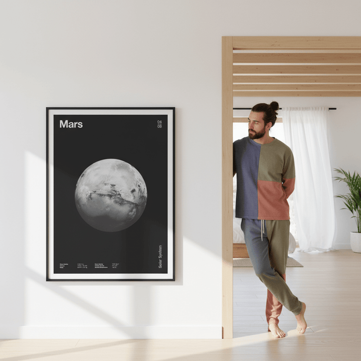 Solar System Mars by Florent Bodart wall - art - picture - poster