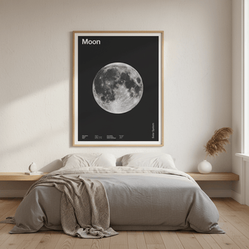 Solar System Moon by Florent Bodart wall - art - picture - poster