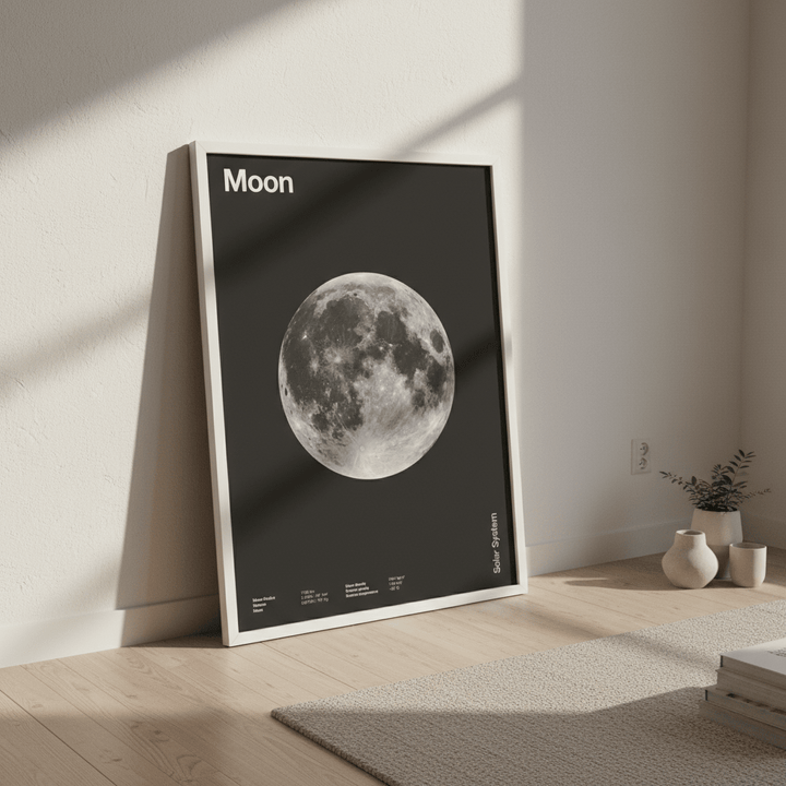 Solar System Moon by Florent Bodart wall - art - picture - poster