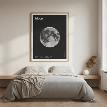 Solar System Moon by Florent Bodart wall - art - picture - poster