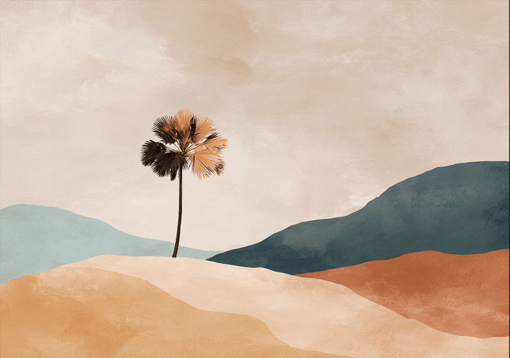 Solitary Shade Abstract Wall Art,frame