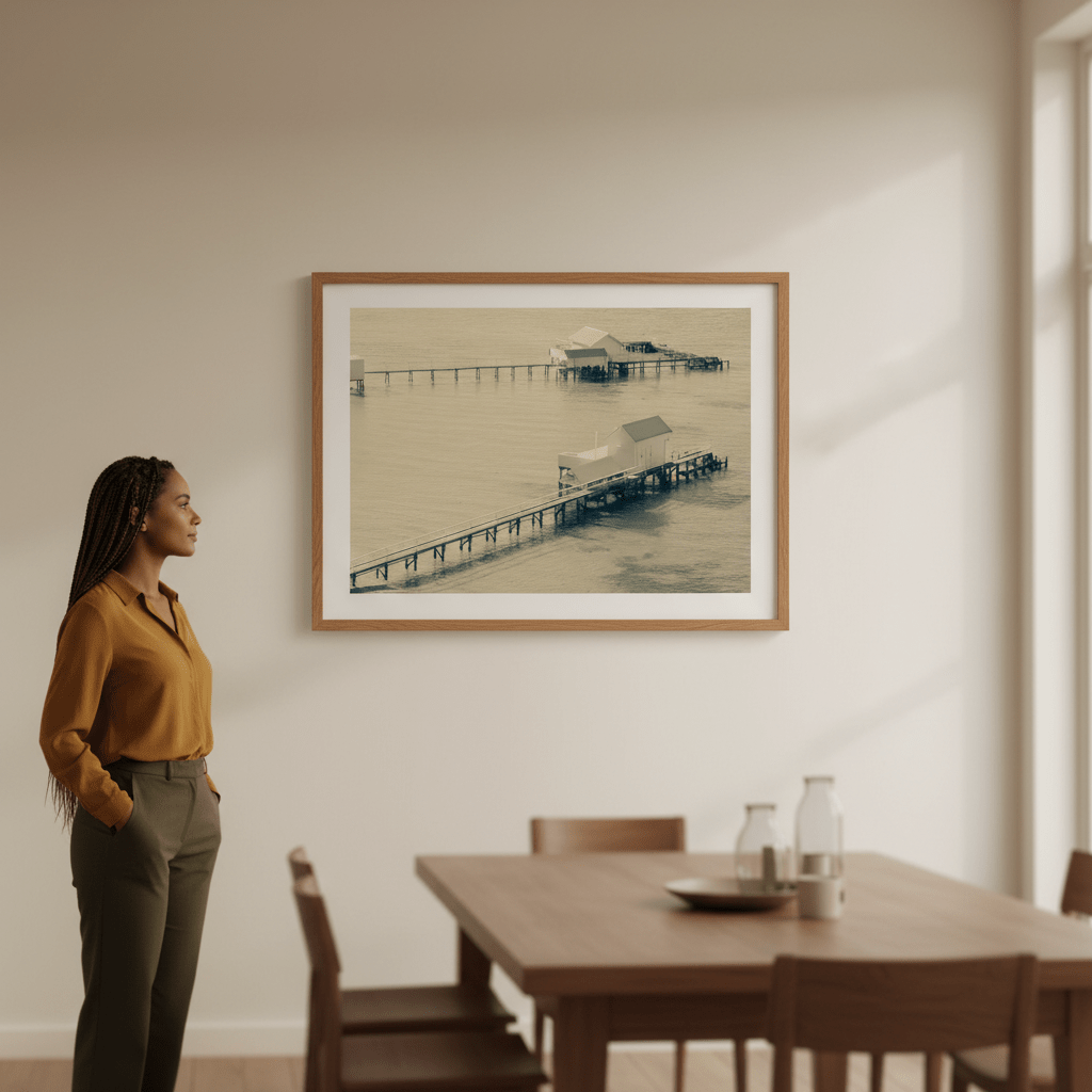 Sorento Jetty (Above) by Steven Scott wall - art - picture - poster