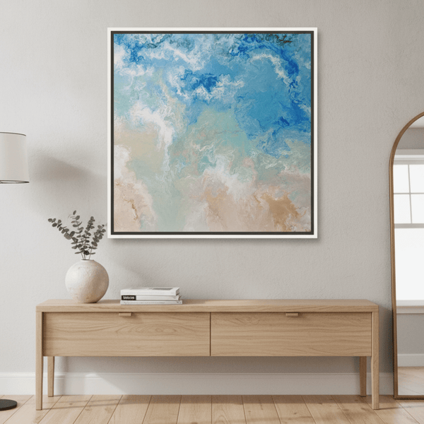 Sorrento Sands By Angela Anderson | Canvas Square Print