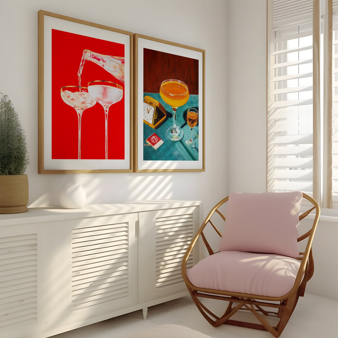 Sparkling Temptation Pair by Julia Ockert wall - art - picture - poster