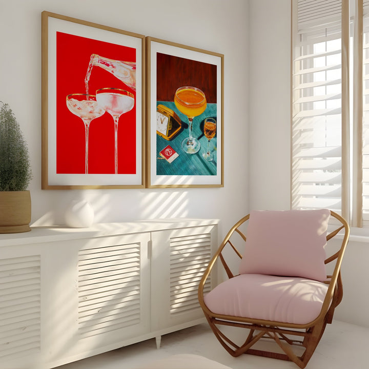 Sparkling Temptation Pair by Julia Ockert wall - art - picture - poster