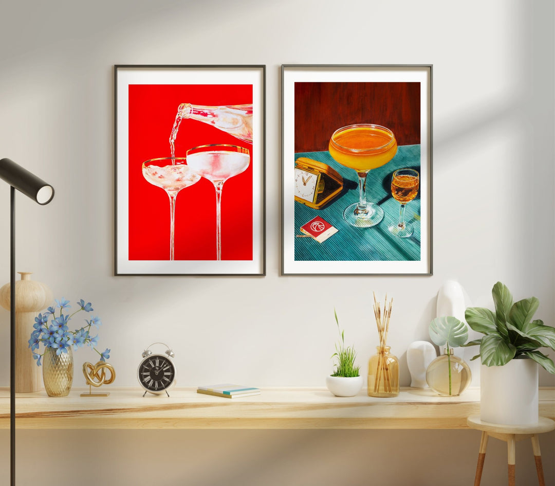 Sparkling Temptation Pair by Julia Ockert wall - art - picture - poster