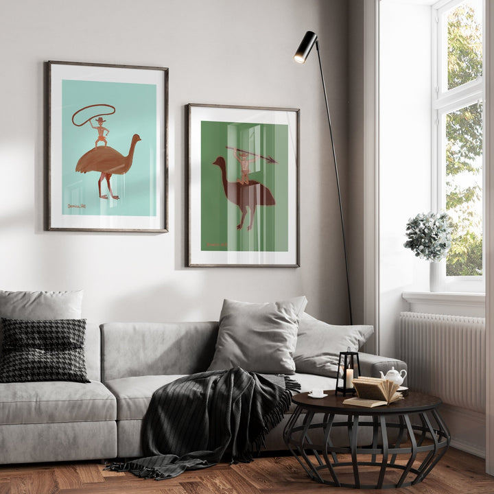 Spear & Rope Set of 2 by Domica Hill Indigenous Wall Art wall - art - picture - poster