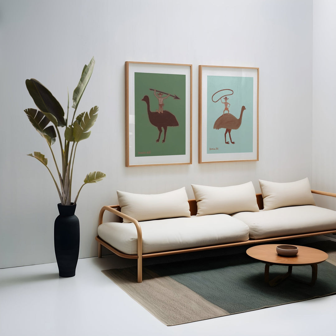 Spear & Rope Set of 2 by Domica Hill Indigenous Wall Art wall - art - picture - poster