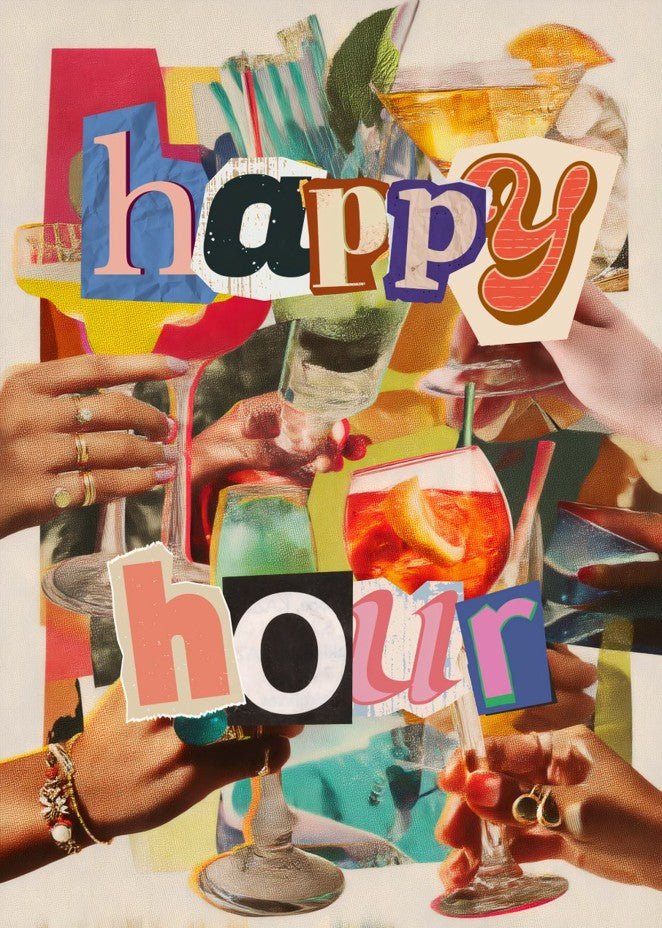 Spilled Ink And Spirits Wall Art Wall Art Poster Cheers rinking frame