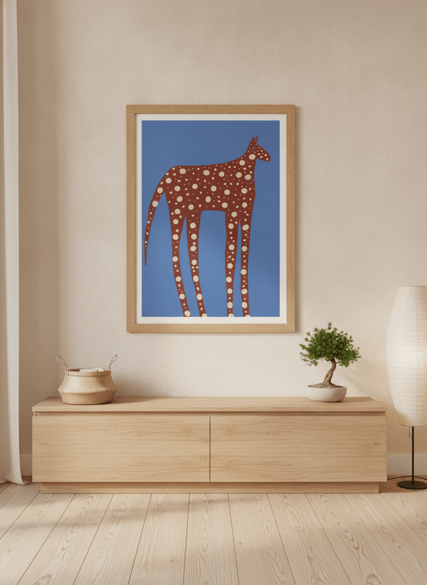Spotted Long Legged Horse By The Art Concept | Art & Canvas Print