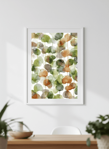 Contemporary wall art featured in a bright modern office workspace