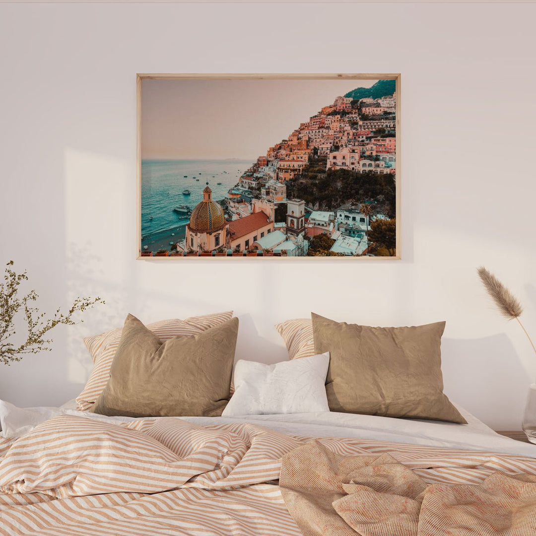 Spring in Positano Amalfi Coast Living Room Wall Art - Style My Wall