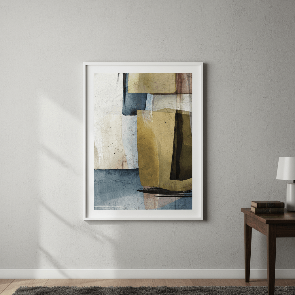 Square Abstract by Deer Muskeeter wall - art - picture - poster
